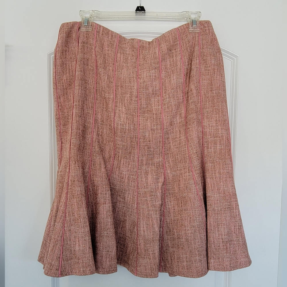 Ann Taylor Pink Wool Skirt Size 12